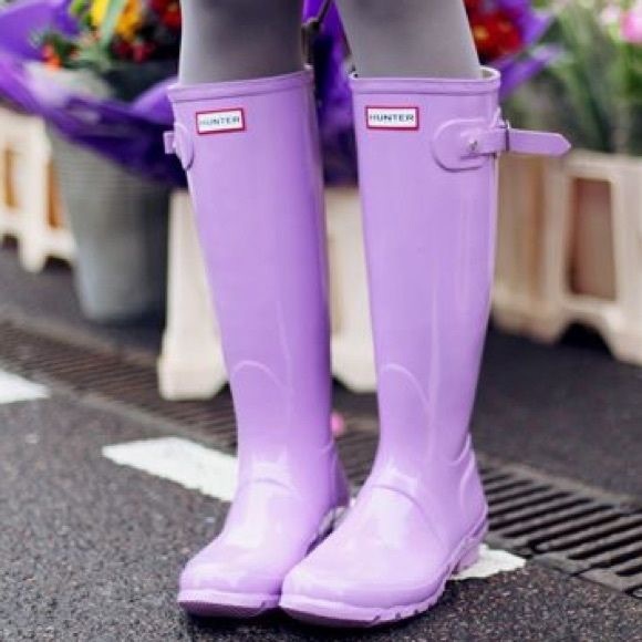 lavender hunter boots